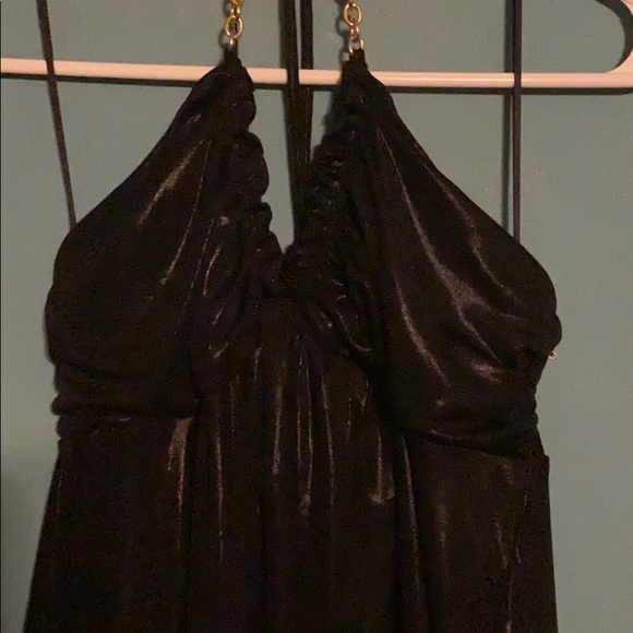 Halter top shines black top - Picture 5 of 8